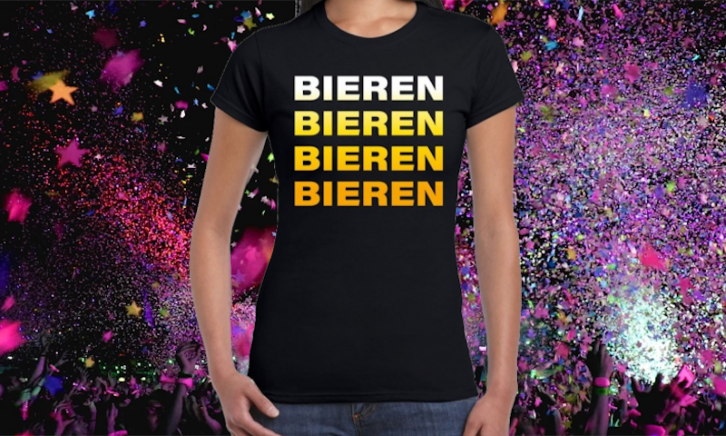 Bieren  Bieren Bieren Bieren t-shirt Dames